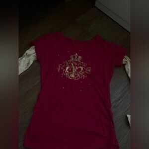 South Pole Pink and Gold Graphic Tee